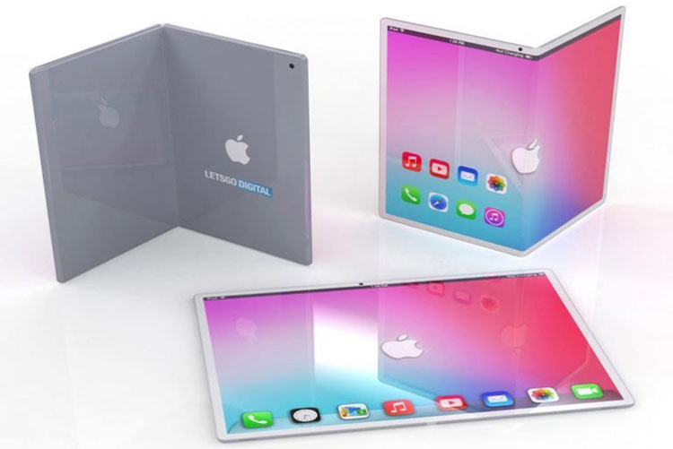 Рендерное изображение складного 7,2-дюймового iPad
