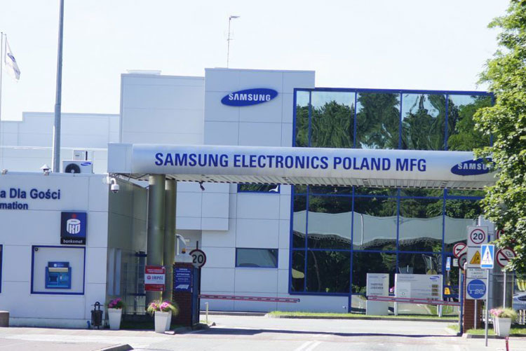 Завод холодильников и стиральных машин Samsung в Польше